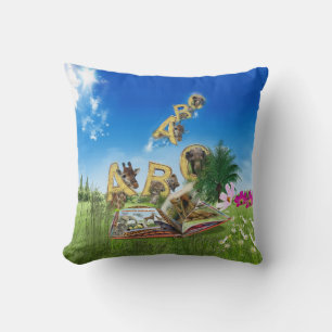 ABC Capital Alphabet themes. Throw Pillow
