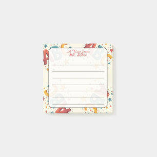 ABC Colourful "A Note From" Personalized Teacher