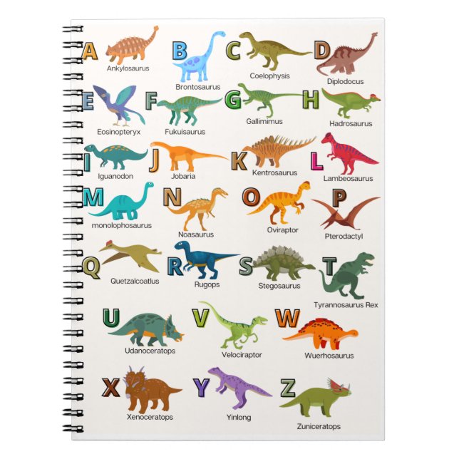 ABC dinosaurs notebook  (Front)
