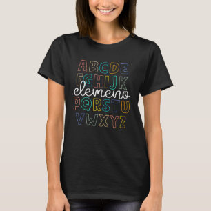 ABC Elemeno Alphabet Kindergarten Teachers Back to T-Shirt