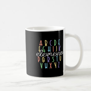 Abc Elemeno Kindergarten Teacher Cute Gifts Back T Coffee Mug