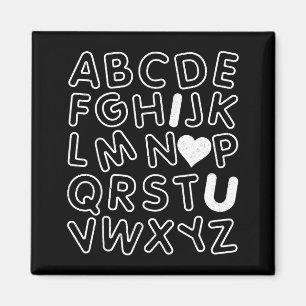 Abc I Love You Alphabet Teachers Day Valentines Da Magnet