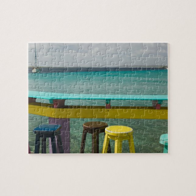 ABC Islands, BONAIRE, Kralendijk: Ocean View Jigsaw Puzzle (Horizontal)