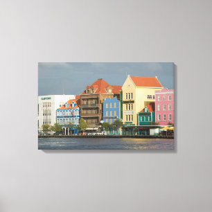 ABC Islands, CURACAO, Willemstad: Harborfront 2 Canvas Print