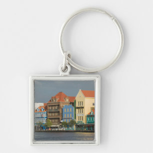 ABC Islands, CURACAO, Willemstad: Harborfront 2 Keychain