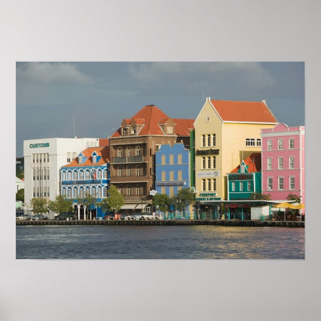 ABC Islands, CURACAO, Willemstad: Harborfront 2 Poster (Front)
