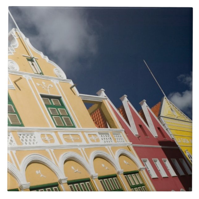ABC Islands, CURACAO, Willemstad: Punda Tile (Front)