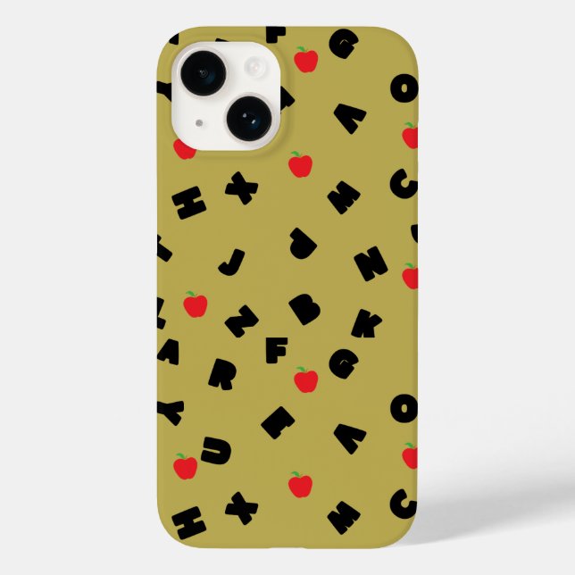 abc kindergarten letter safari wild tree school  Case-Mate iPhone case (Back)