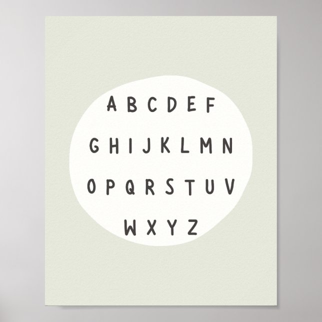 ABC letters. alphabet . Poster & Prints (Front)