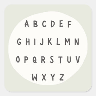 ABC letters. alphabet . Stickers & Labels