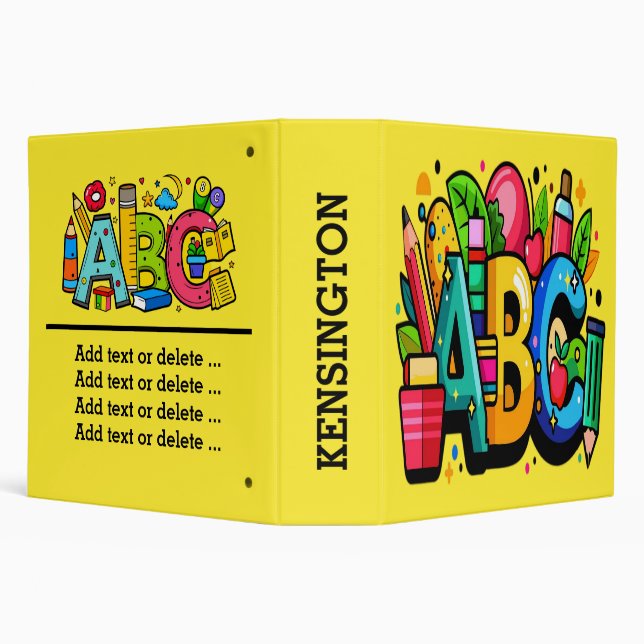 ABC LOOK AT ME Binder  (Background)