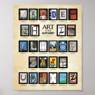 ABC Poster: Art in the Alphabet Poster