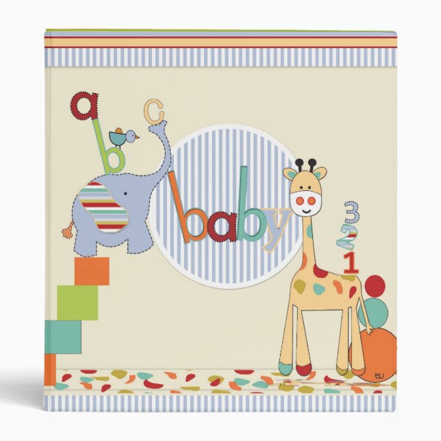 ABC Safari Animal Album Binder (Front)