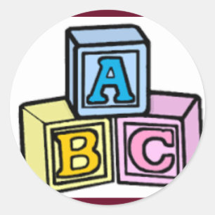 ABC STICKER! CLASSIC ROUND STICKER