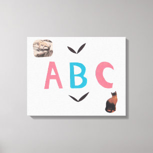 ABC sur toile enroulée