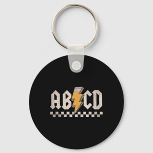 Abcd Back In Cl First Day Back To School Teacher S Keychain