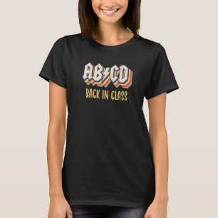 Abcd Back In Class Vintage Back To School  1 T-Shirt