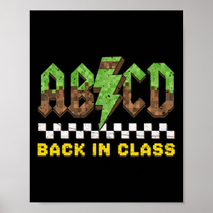 Abcd Ck In Cl Rock Ck To School Boys Girls Teacher Poster