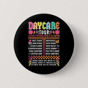 Abcd Daycare Tour Teacher Worker Ck To School Ck S 2 Inch Round Button