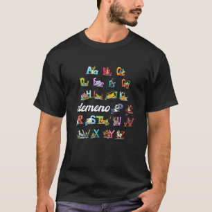 abcd elemeno pre k kindergarten teacher cute back T-Shirt