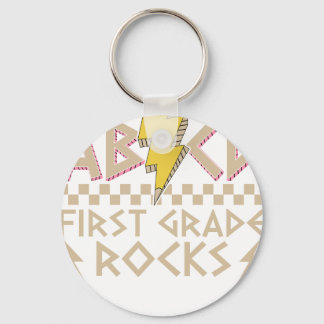 abcd first grade rocks 2 keychain