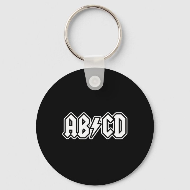 Abcd Fun Back To School Teacher Student  Keychain (Front)
