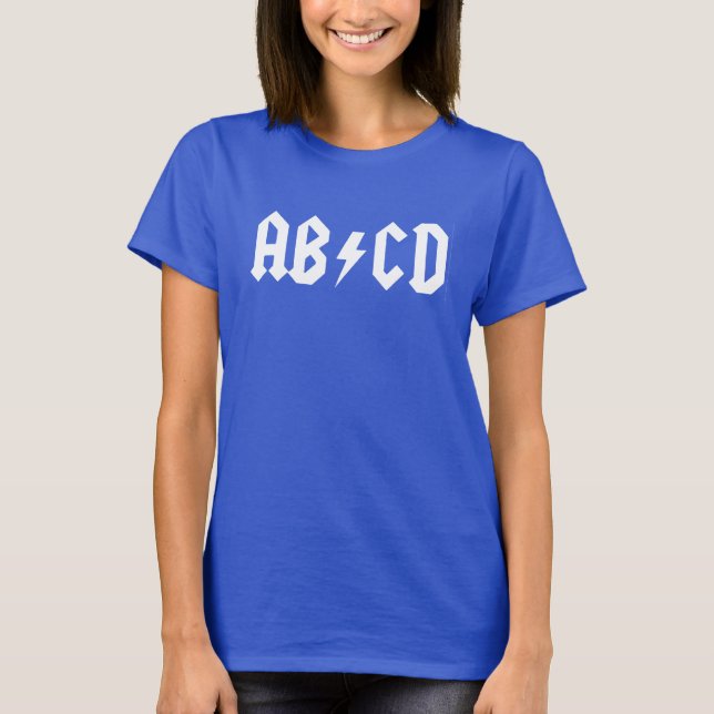 ABCD Funny Parody Ladies Shirt (Front)