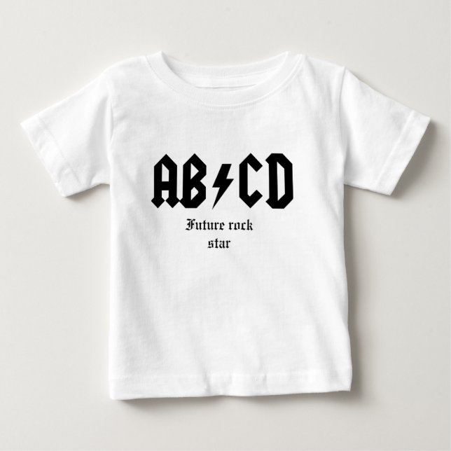 ABCD Future rock star Baby T-Shirt (Front)