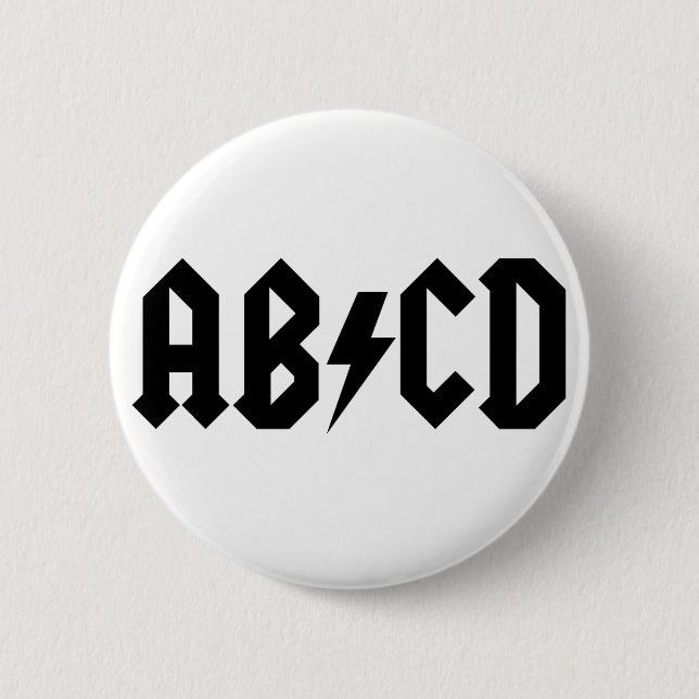 ABCD Item 2 Inch Round Button (Front)