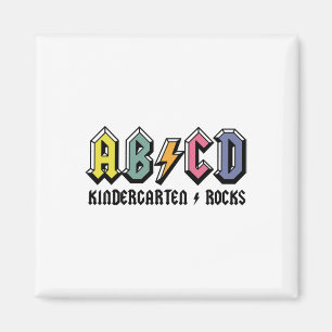 Abcd Kindergarten Rocks Ck To School Kindergarten  Magnet