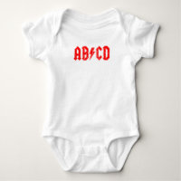 ABCD rock music funny symbol fake acdc joke school