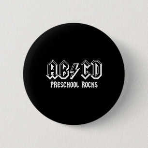 Abcd Rocks Back To School Preschool Rocks Fun Teac 2 Inch Round Button