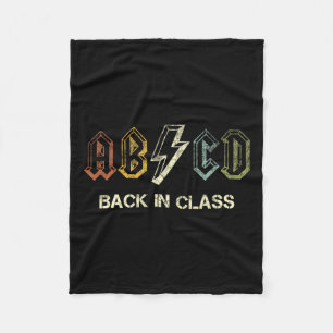 Abcd Teacher  Fleece Blanket