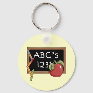 Abcs 123s Tshirts and Gifts Keychain