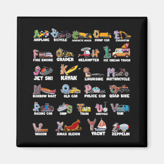 Abcs Alphabet Learning Transportation Animal Ck To Magnet