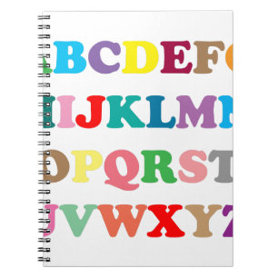 ABC's colorful letters Notebook