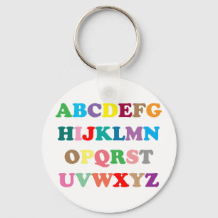 ABC's colourful letters Keychain