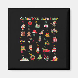 Abcs Learning Kindergarten Teacher Christmas Light Magnet