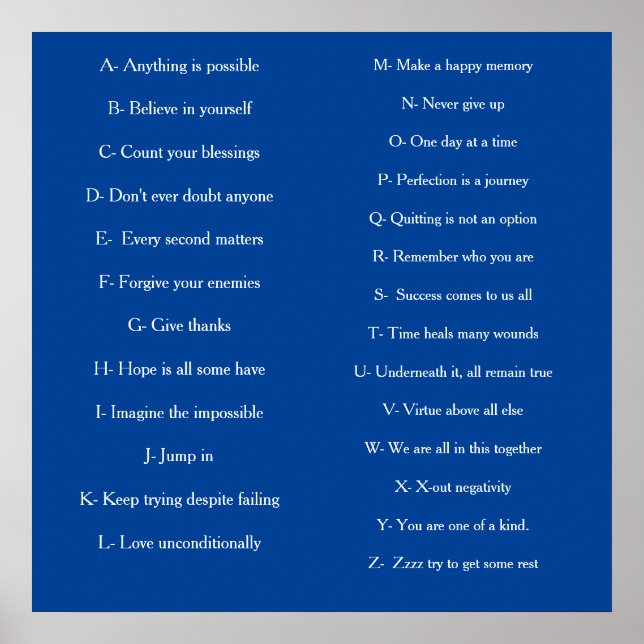 ABC's of adulthood Poster (Front)