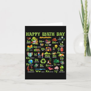Abcs Of Earth Day Teacher Save Our Planet Nature Card
