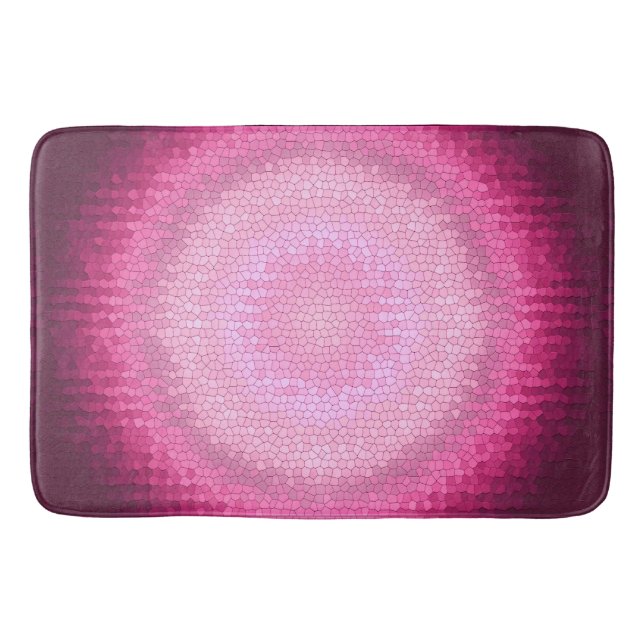 Abctract vitrage pink texture. bath mat (Front)