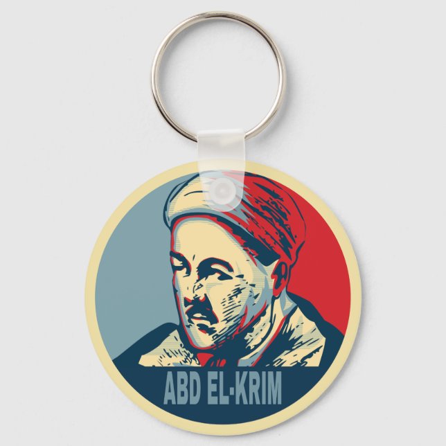 Abd el-Krim Rif Leader Hope Style Abdelkarim Keychain (Front)