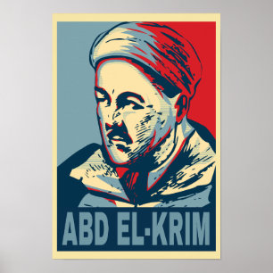 Abd el-Krim Rif Leader Hope Style Abdelkarim Poster