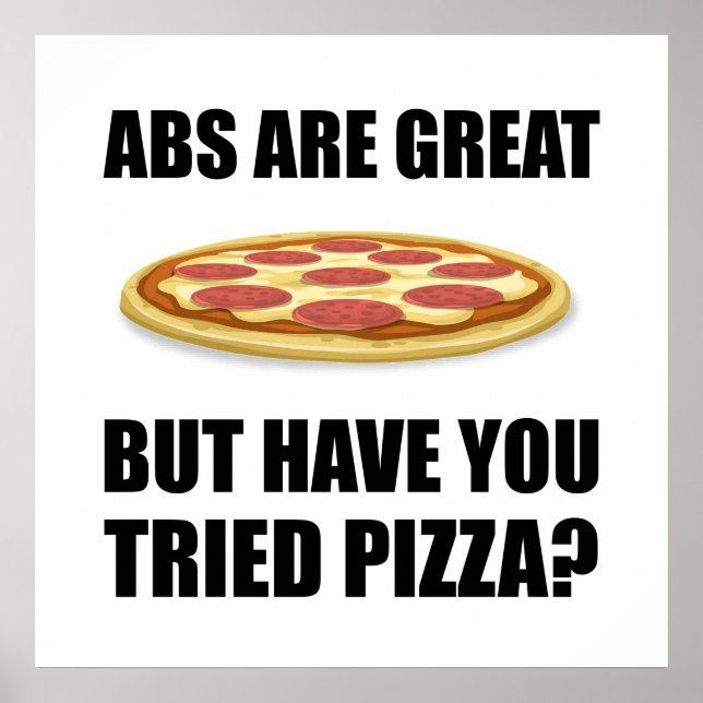 Abdominals Pizza Poster (Front)
