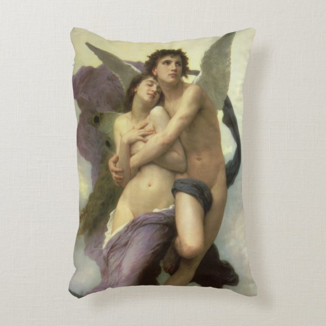 Abduction (aka Ravishment) of Psyche by Bouguereau Accent Pillow (Front(Vertical))