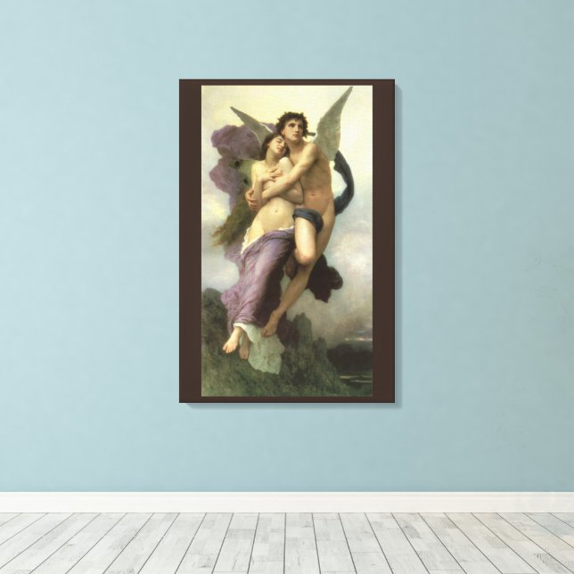 Abduction (aka Ravishment) of Psyche by Bouguereau Canvas Print (Insitu(Wood Floor))