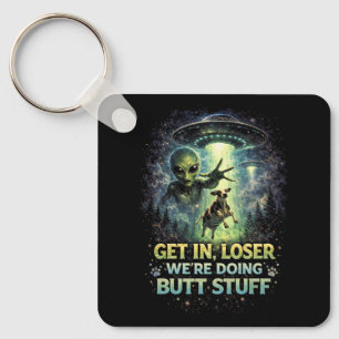 Abduction Night Keychain