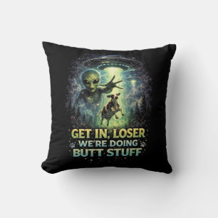 Abduction Night Throw Pillow