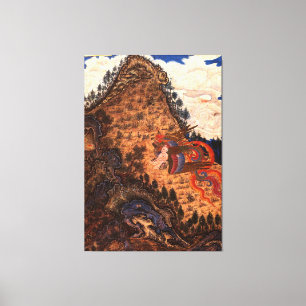 Abduction of Zal by the Simurgh / 1370 / Canvas Print
