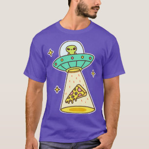 Abducts Pizza Funny T-Shirt